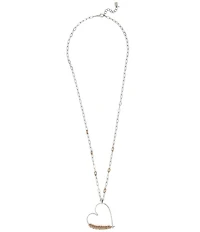 Robert Lee Morris Soho Heart Long Pendant Necklace