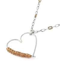 Robert Lee Morris Soho Heart Long Pendant Necklace