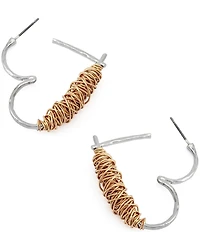 Robert Lee Morris Soho Heart Medium Hoop Earrings