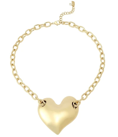 Robert Lee Morris Soho Heart Pendant Statement Necklace