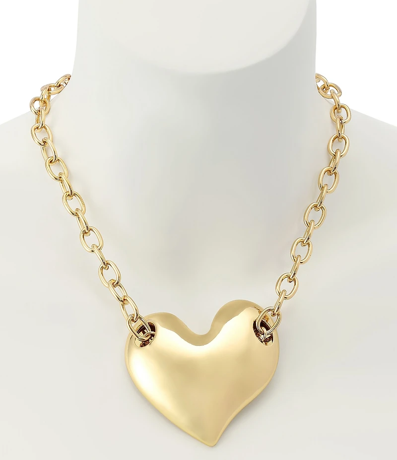 Robert Lee Morris Soho Heart Pendant Statement Necklace
