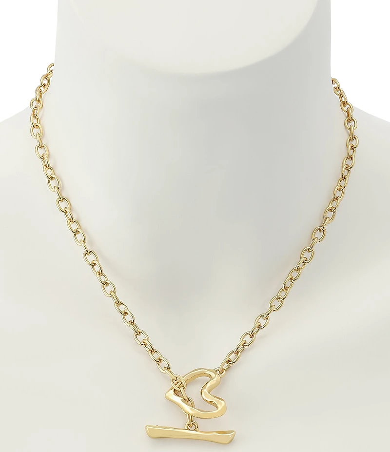 Robert Lee Morris Soho Heart Short Pendant Necklace