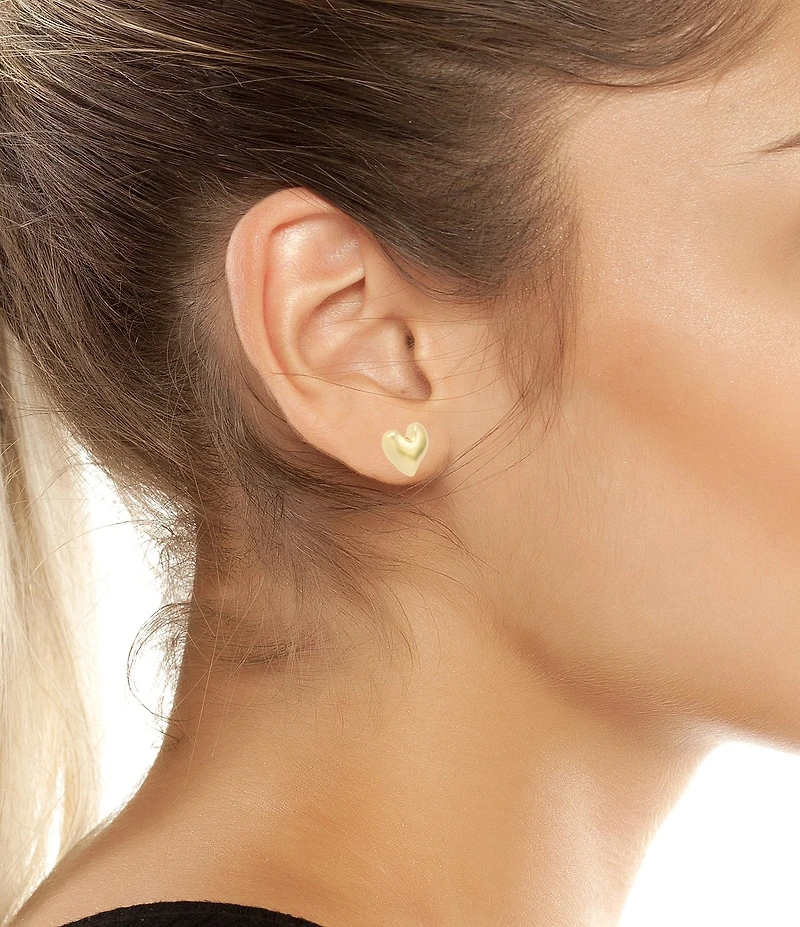 Robert Lee Morris Soho Heart Stud Earrings