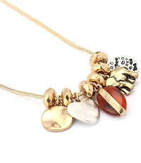 Robert Lee Morris Soho Heirloom Charms Bib Short Pendant Necklace