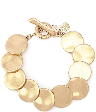 Robert Lee Morris Soho Heirloom Charms Disc Line Bracelet
