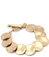 Robert Lee Morris Soho Heirloom Charms Disc Line Bracelet