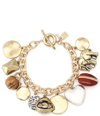 Robert Lee Morris Soho Heirloom Charms Line Bracelet