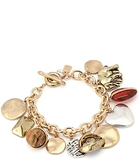 Robert Lee Morris Soho Heirloom Charms Line Bracelet