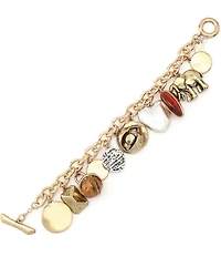 Robert Lee Morris Soho Heirloom Charms Line Bracelet