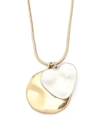 Robert Lee Morris Soho Heirloom Charms Mixed Coin Short Pendant Necklace