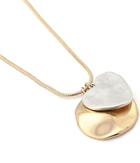 Robert Lee Morris Soho Heirloom Charms Mixed Coin Short Pendant Necklace