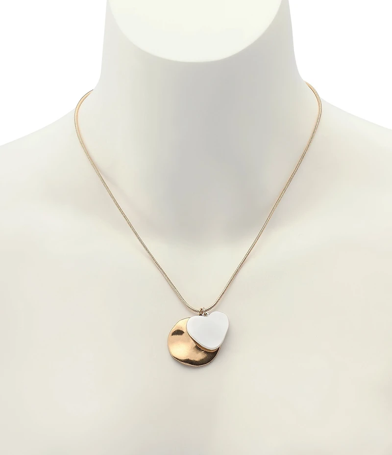 Robert Lee Morris Soho Heirloom Charms Mixed Coin Short Pendant Necklace