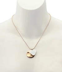 Robert Lee Morris Soho Heirloom Charms Mixed Coin Short Pendant Necklace