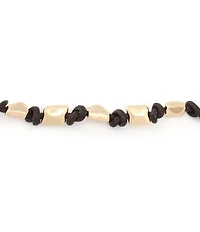 Robert Lee Morris Soho Heirloom Charms Pyramid Woven Line Bracelet