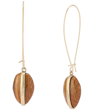 Robert Lee Morris Soho Heirloom Charms Tiger's Eye Bead Dangle Drop Earrings