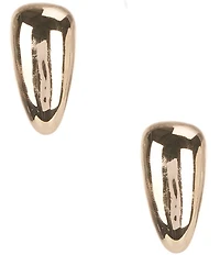 Robert Lee Morris Soho Leaf Molten Clip-On Puffy Drop Earrings