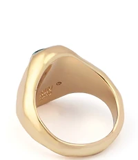 Robert Lee Morris Soho Malachite Molten Ring