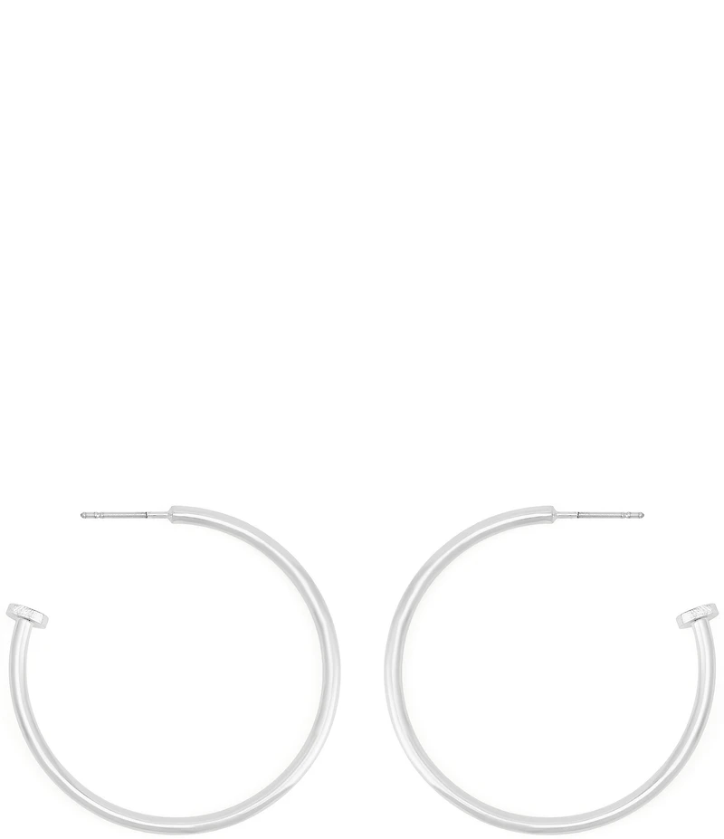 Robert Lee Morris Soho Minimal Medium Hoop Earrings