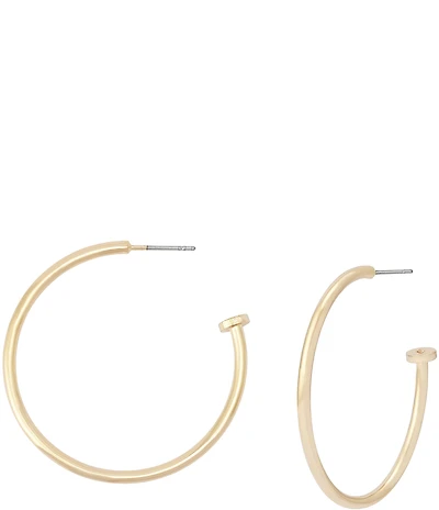 Robert Lee Morris Soho Minimal Medium Hoop Earrings