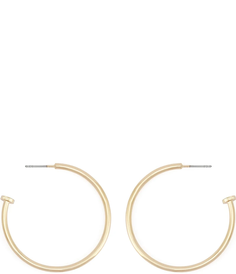 Robert Lee Morris Soho Minimal Medium Hoop Earrings