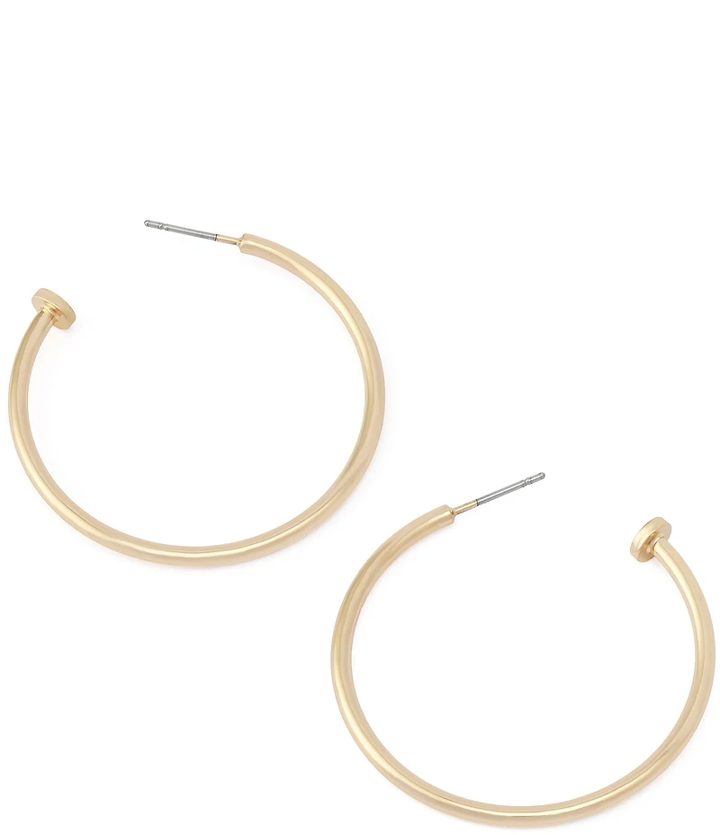 Robert Lee Morris Soho Minimal Medium Hoop Earrings