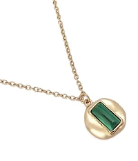 Robert Lee Morris Soho Molten Disc Short Pendant Necklace