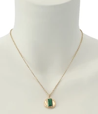 Robert Lee Morris Soho Molten Disc Short Pendant Necklace