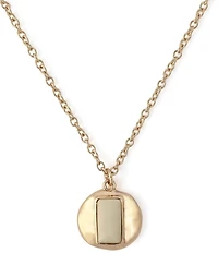 Robert Lee Morris Soho Molten Disc Short Pendant Necklace