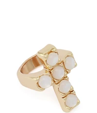 Robert Lee Morris Soho Mother Of Pearl Cross Band Ring