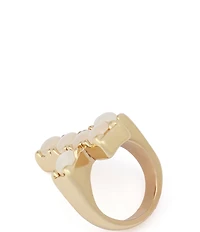 Robert Lee Morris Soho Mother Of Pearl Cross Band Ring