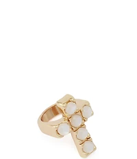 Robert Lee Morris Soho Mother Of Pearl Cross Band Ring
