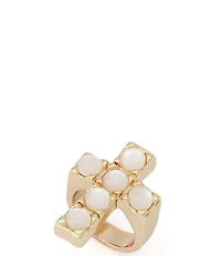 Robert Lee Morris Soho Mother Of Pearl Cross Band Ring