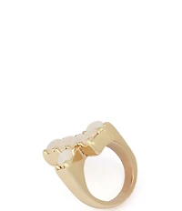 Robert Lee Morris Soho Mother Of Pearl Cross Band Ring