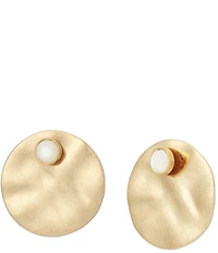 Robert Lee Morris Soho Mother-of-Pearl Disc Ear Jacket Earrings