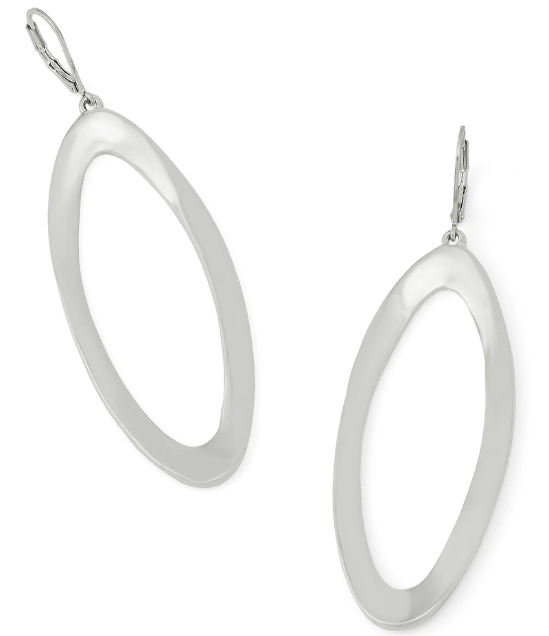 Robert Lee Morris Soho Oval Link Orbital Drop Earrings
