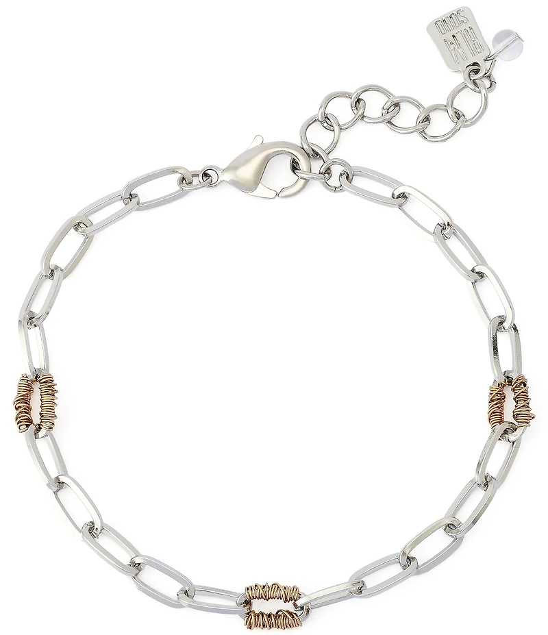 Robert Lee Morris Soho Paper Clip Chain Link Line Bracelet
