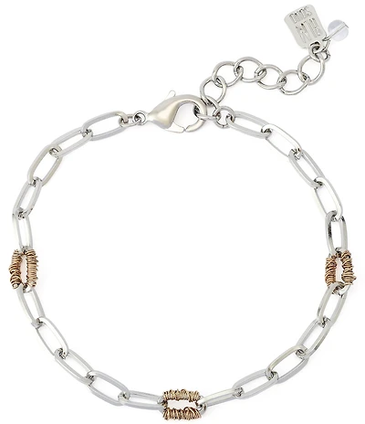Robert Lee Morris Soho Paper Clip Chain Link Line Bracelet