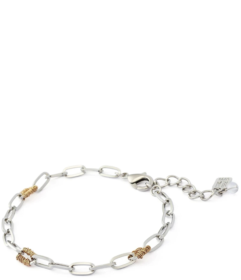 Robert Lee Morris Soho Paper Clip Chain Link Line Bracelet