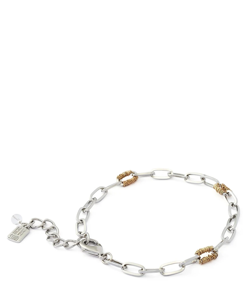 Robert Lee Morris Soho Paper Clip Chain Link Line Bracelet