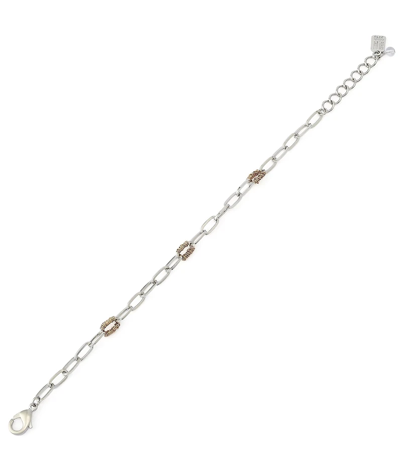 Robert Lee Morris Soho Paper Clip Chain Link Line Bracelet