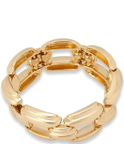 Robert Lee Morris Soho Ribbed Chain Link Line Bracelet