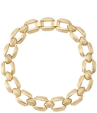 Robert Lee Morris Soho Ribbed Statement Chain Collar Necklace