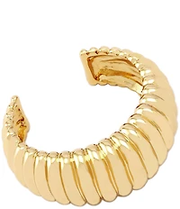 Robert Lee Morris Soho Ribbed Tube Cuff Bracelet