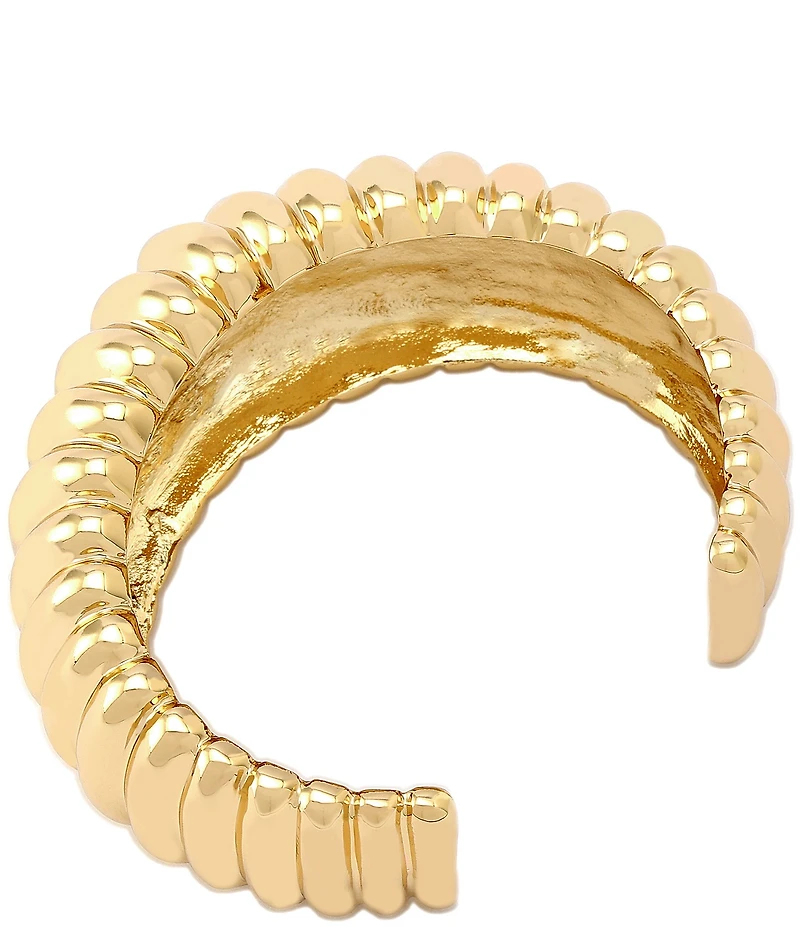 Robert Lee Morris Soho Ribbed Tube Cuff Bracelet