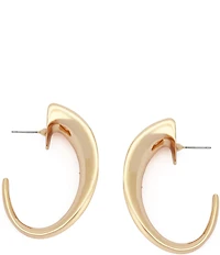 Robert Lee Morris Soho Chunky Sculpted Hoop Earrings
