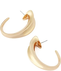 Robert Lee Morris Soho Chunky Sculpted Hoop Earrings