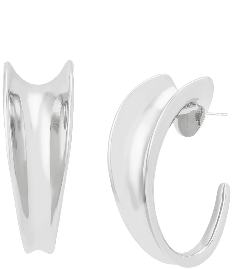 Robert Lee Morris Soho Chunky Sculpted Hoop Earrings