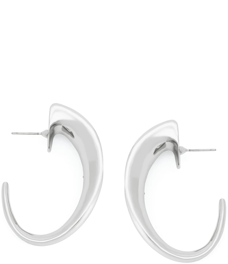 Robert Lee Morris Soho Chunky Sculpted Hoop Earrings