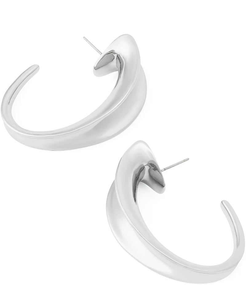 Robert Lee Morris Soho Chunky Sculpted Hoop Earrings