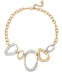 Robert Lee Morris Soho Sculpted Link Bib Collar Necklace